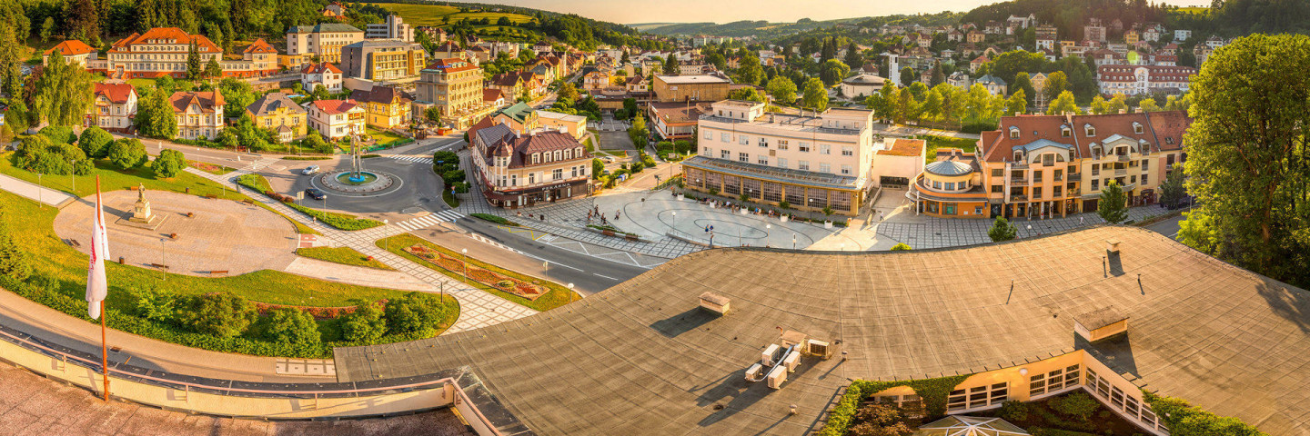 Panorama,Of,Spa,Luhacovice,,Zlin,Region,,Moravia,,Czech,Republic